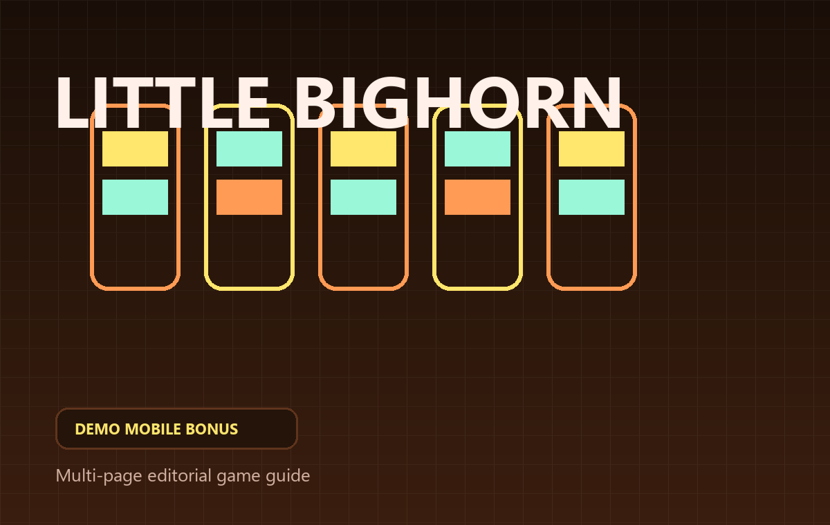 Little Bighorn game cover for demo mode, mobile play and bonus access